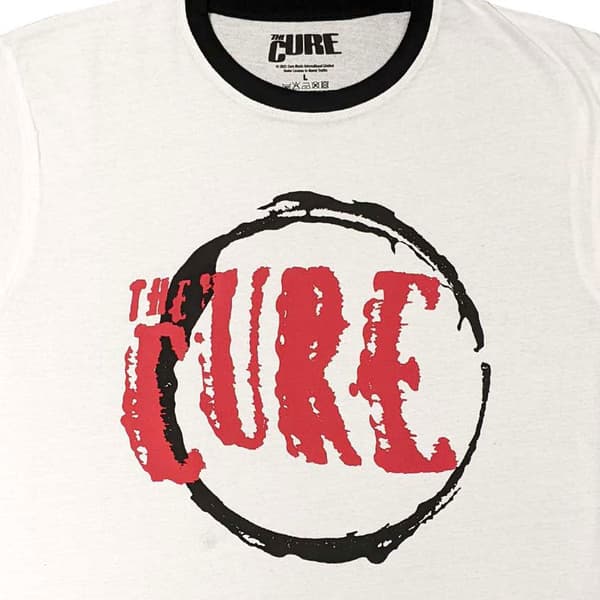The Cure Ringer T Shirt Circle Band Logo Official Unisex White