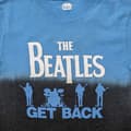 Miniatyrbild 2 av 2: The Beatles Kids T Shirt Get Back Band Logo Official Dye Wash Blue