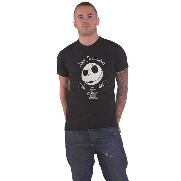 The Nightmare Before Christmas HI-Build Jack Head Official Unisex Black