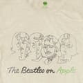Miniatyrbild 2 av 2: The Beatles T Shirt Outline Faces on Apple Official Womens Skinny Fit Sand