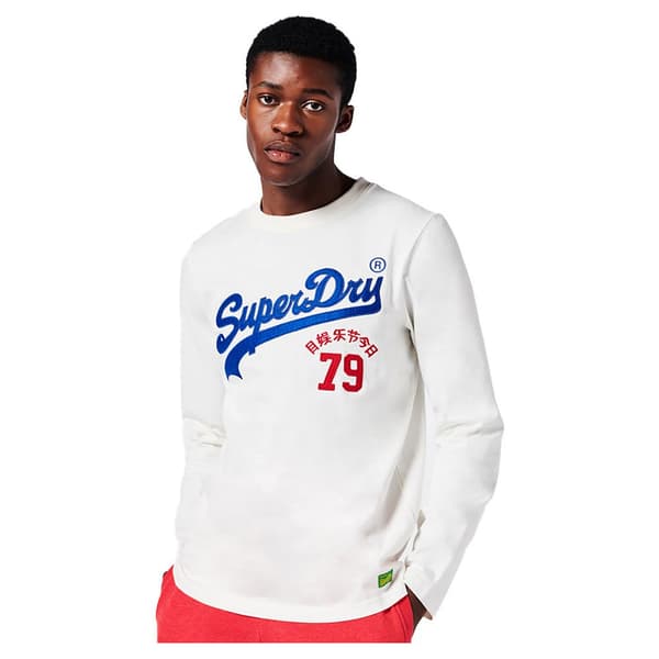 Superdry Långärmad T-shirt Vintage Vl Interest Vit M Man