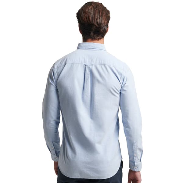 Superdry Lang ærmet Skjorte Cotton Oxford Blå XL Mand