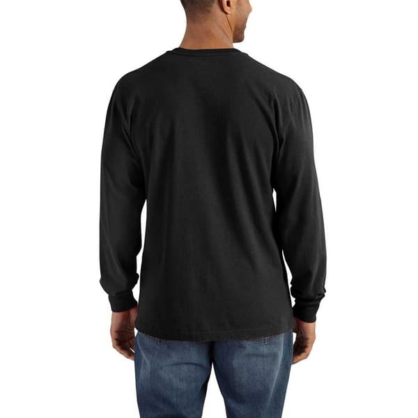 Carhartt Langærmet T-shirt Med Løs Pasform Pocket Henley Grå M