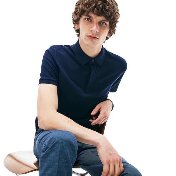 Lacoste Lyhythihainen Poolopaita Paris Regular Fit Stretch Cotton Piqué Sininen 6XL Mies