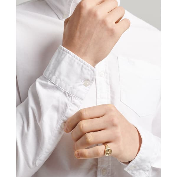 Superdry Pitkähihainen Paita Cotton Oxford Valkoinen XL Mies