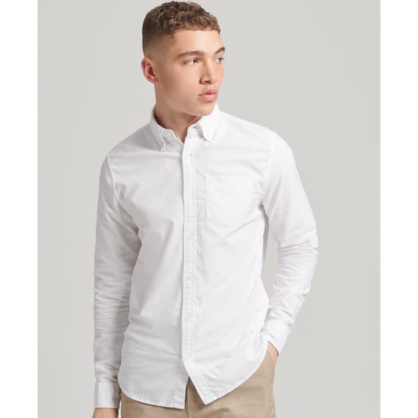 Superdry Pitkähihainen Paita Cotton Oxford Valkoinen XL Mies