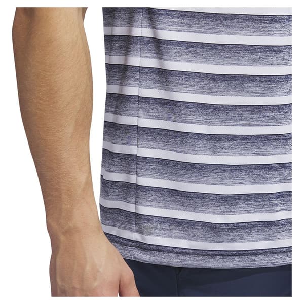 Adidas Kortärmad Piké 2 Color Stripe Lc Blå M