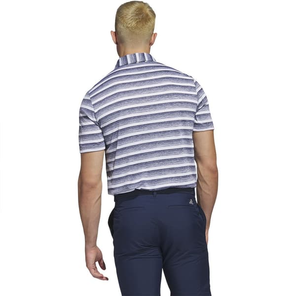 Adidas Kortärmad Piké 2 Color Stripe Lc Blå M