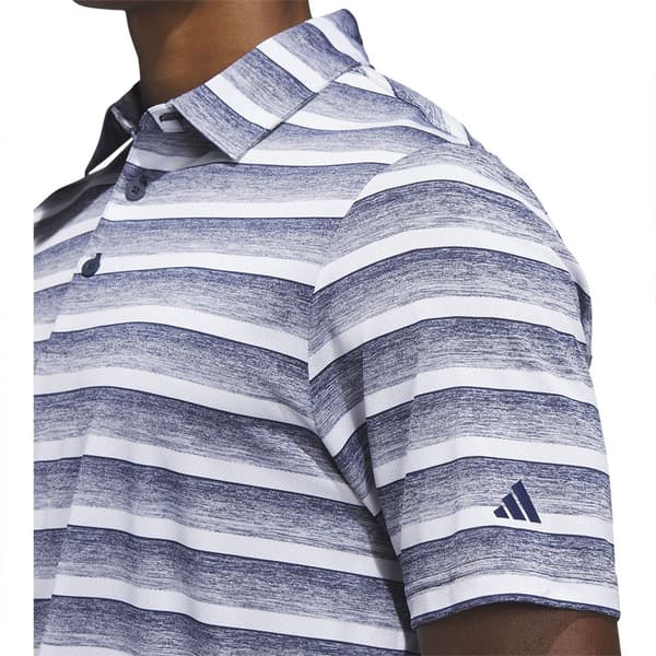 Adidas Kortärmad Piké 2 Color Stripe Blå L