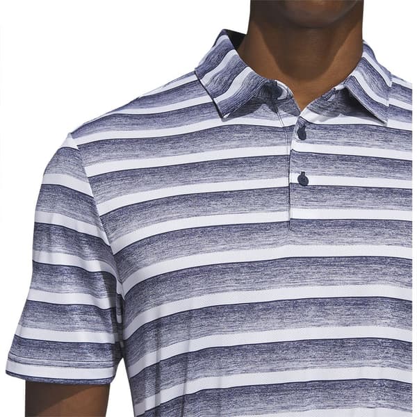 Adidas Kortärmad Piké 2 Color Stripe Blå L