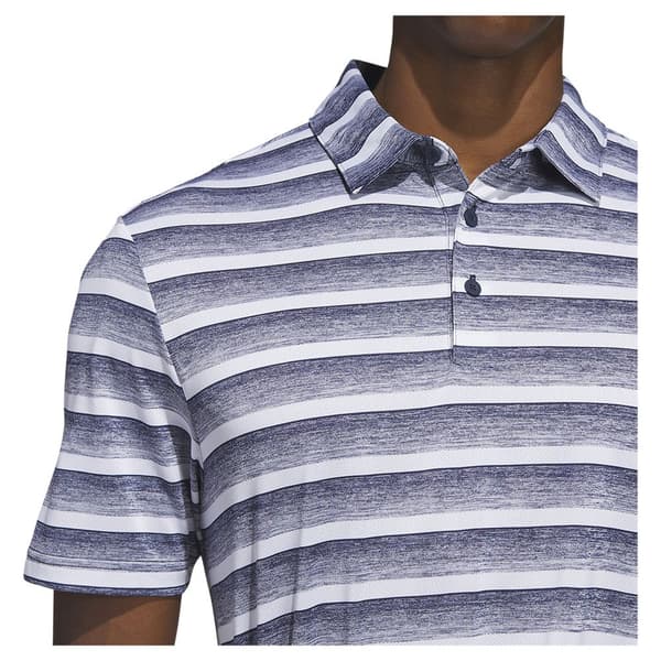 Adidas Kortärmad Piké 2 Color Stripe Blå L