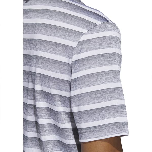 Adidas Kortärmad Piké 2 Color Stripe Grå L