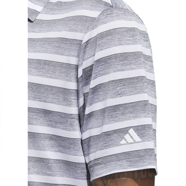 Adidas Kortärmad Piké 2 Color Stripe Grå L