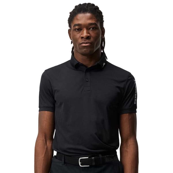 J.lindeberg Kortærmet Polo Tour Tech Sort M