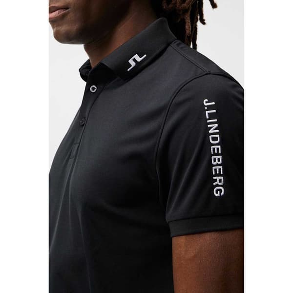 J.lindeberg Kortärmad Piké Tour Tech Svart XL