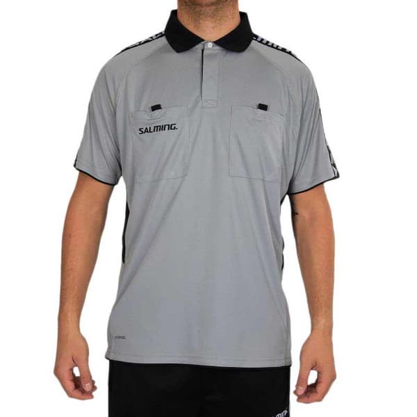 Salming Kortärmad Pikétröja Referee Grå L Man