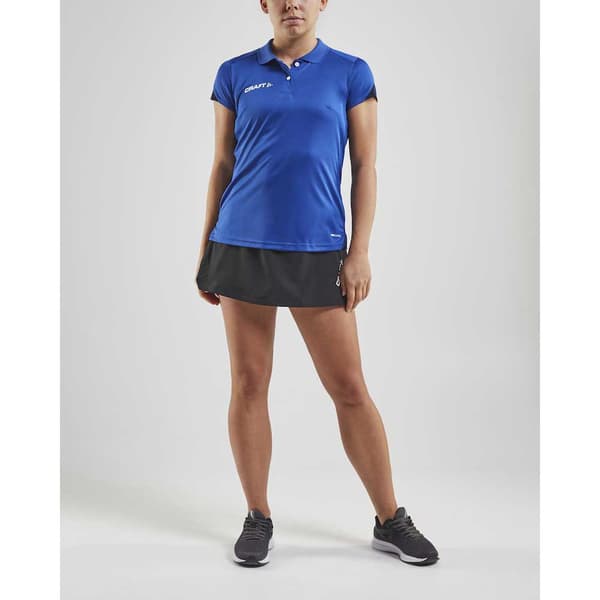 Craft Kortærmet Poloshirt Pro Control Impact Blå L Kvinde