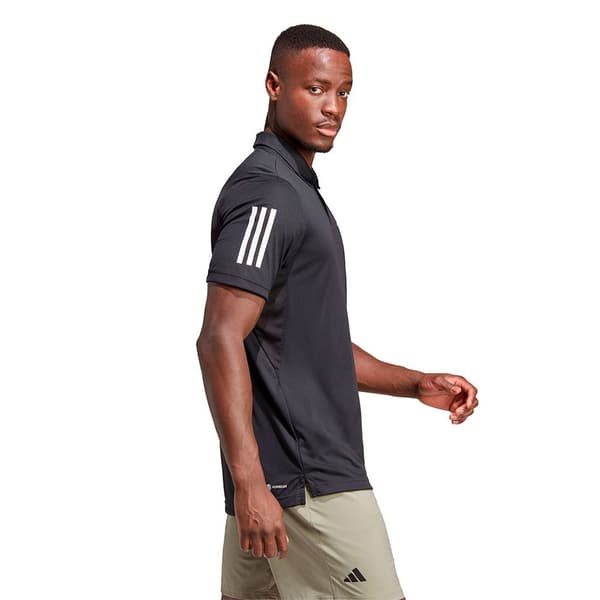 Adidas Kortærmet Polo Club 3 Stripes Sort XL Mand