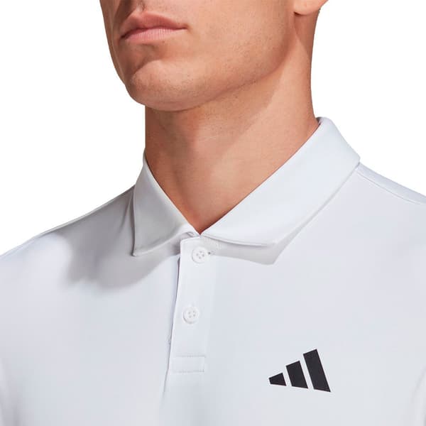 Adidas Kortärmad Piké Club 3 Stripes Vit S Man