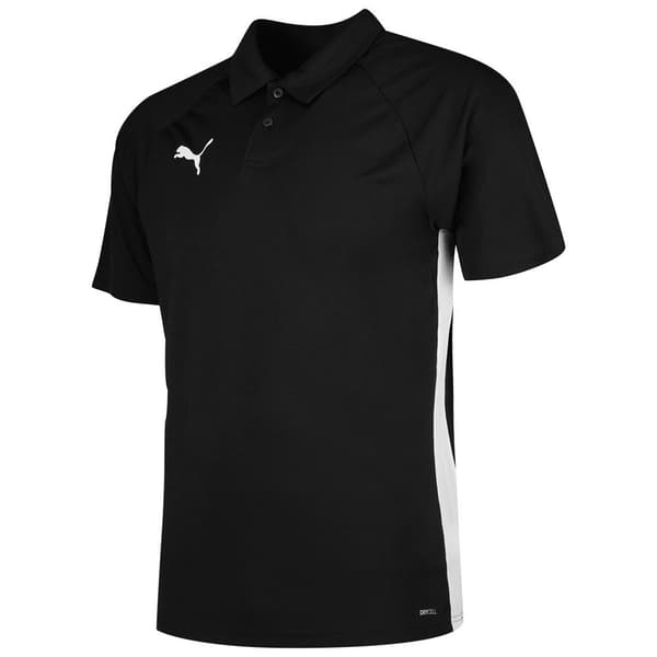 Puma Kortärmad Piké Teamliga Svart S Man