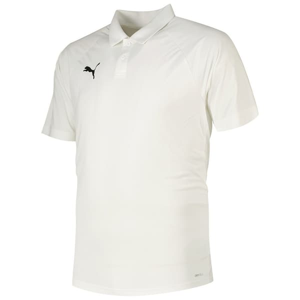 Puma Kortärmad Piké Teamliga Vit XL Man