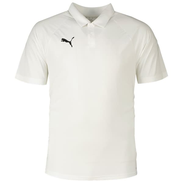 Puma Kortärmad Piké Teamliga Vit XL Man