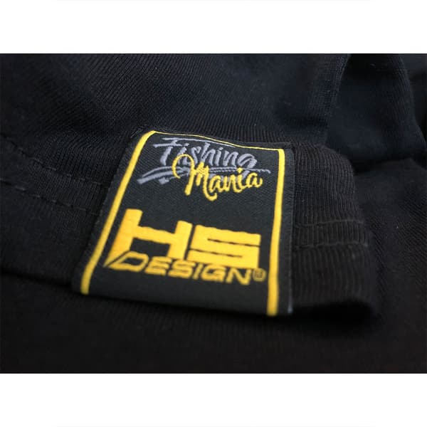 Hotspot Design Kortærmet Poloshirt Fishing Mania Catfish Sort 2XL Mand