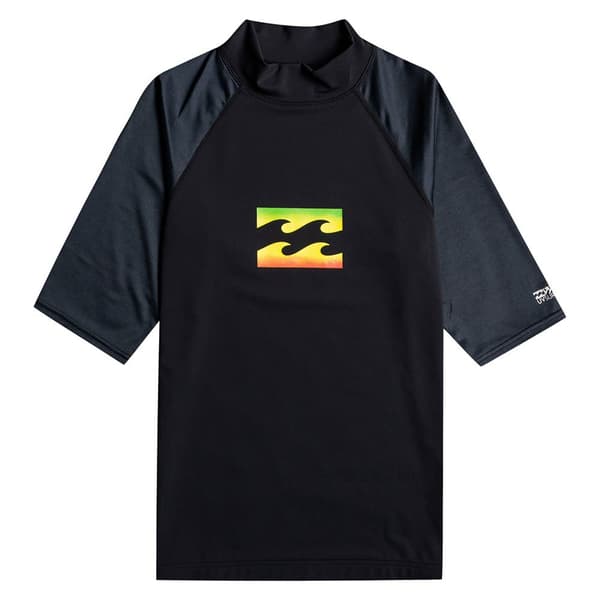 Billabong Kortærmet T-shirt Team Wave Sort M Mand
