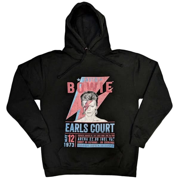 David Bowie Unisex Pullover Hoodie: Earls Court '73 (Small)