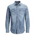 Miniatyrbillede 3 af 8: Jack & Jones Lang Ærmet Skjorte Essential Sheridan Blå L Mand