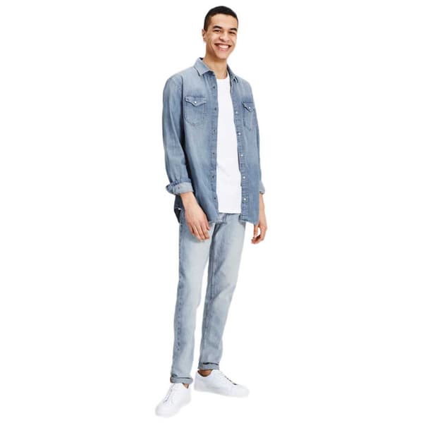 Jack & Jones Lang Ærmet Skjorte Essential Sheridan Blå L Mand