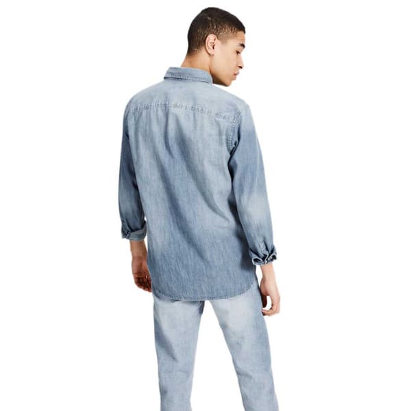 Jack & Jones Lang Ærmet Skjorte Essential Sheridan Blå L Mand