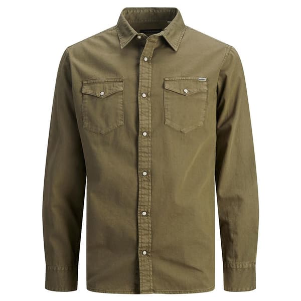Jack & Jones Lang Ærmet Skjorte Sheridan Grøn L Mand