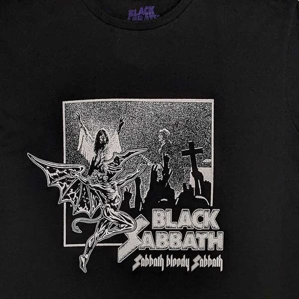 Black Sabbath T Shirt Bloody Sabbath Band Logo Official Mens Black