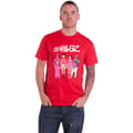 Miniatyrbild 1 av 4: Gorillaz T Shirt Cracker Island Standing Group Official Mens Red