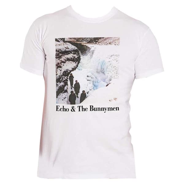 Echo & The Bunnymen T Shirt Porcupine Band Logo Official Mens White