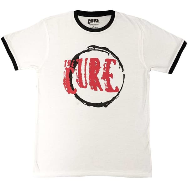The Cure Unisex Ringer T-Shirt: Circle Logo (Small)