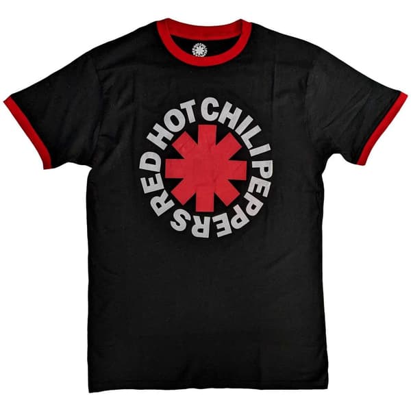 Red Hot Chili Peppers Unisex Ringer T-Shirt: Classic Asterisk (X-Large)