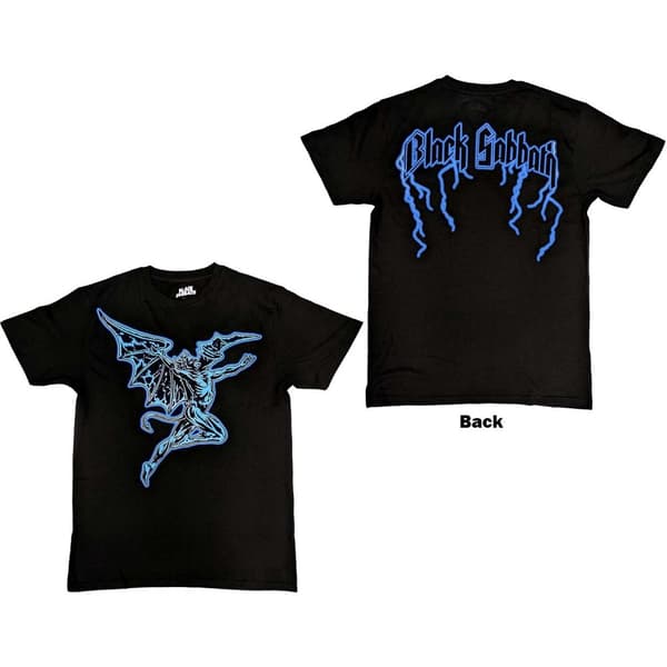 Black Sabbath Unisex T-Shirt: Lightning Henry (Back Print) (Medium)