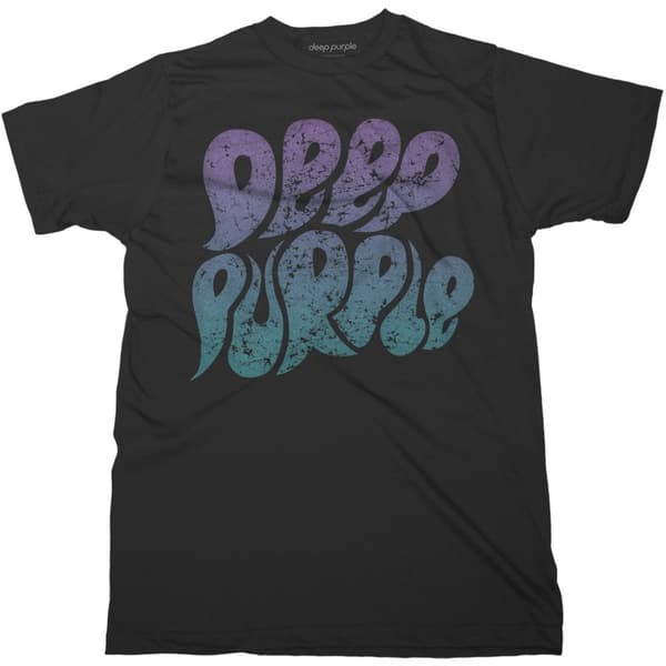 Deep Purple Unisex T-Shirt: Bubble Logo (Small)