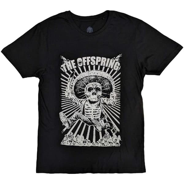 The Offspring Unisex T-Shirt: Jumping Skeleton (Large)
