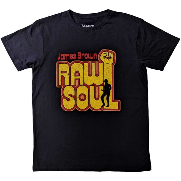 James Brown Unisex T-Shirt: Raw Soul (Small)