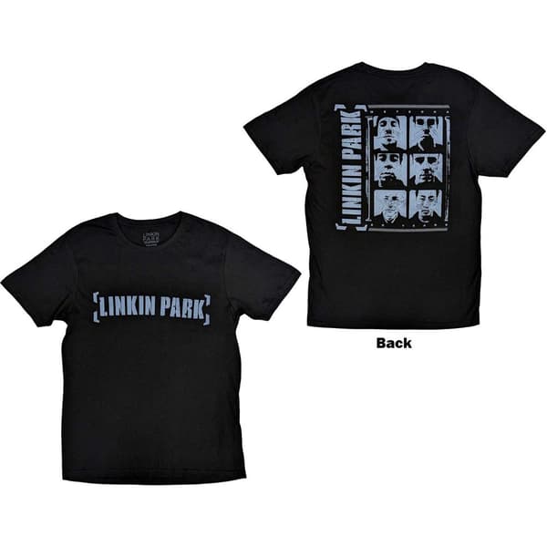 Linkin Park Unisex T-Shirt: Meteora Portraits (Back Print) (XX-Large)
