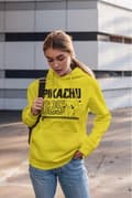 Miniatyrbilde 2 av 3: Pokemon Hooded Sweater Pikachu Line Art (S)