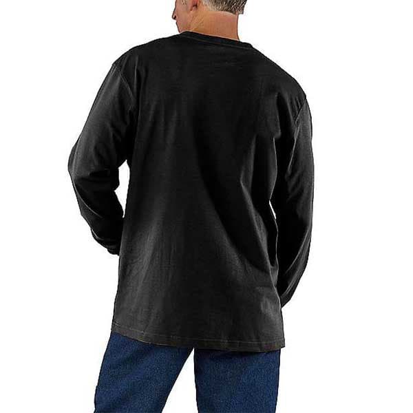 Carhartt Lös Passform Långärmad T-shirt K126 Pocket Grå L