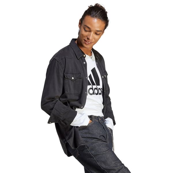Adidas Långärmad T-shirt Bl Sj Vit M / Regular Man