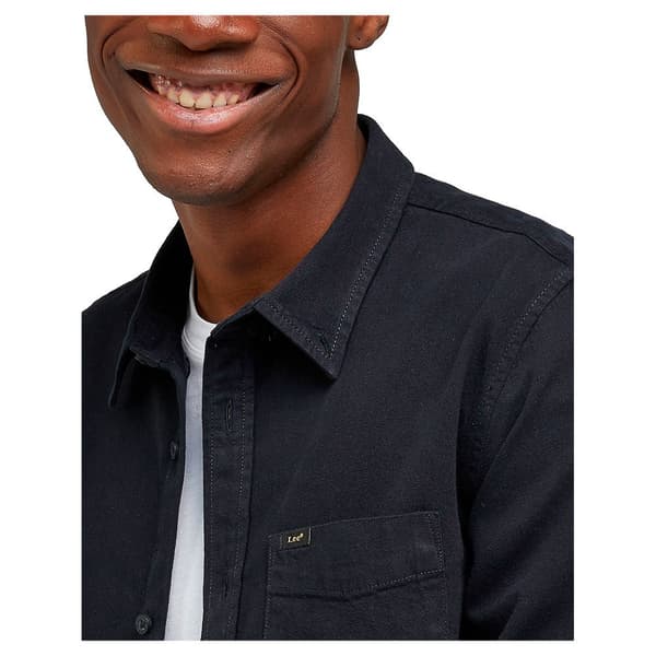 Lee Lang ærmet Skjorte Button Down Sort L Mand