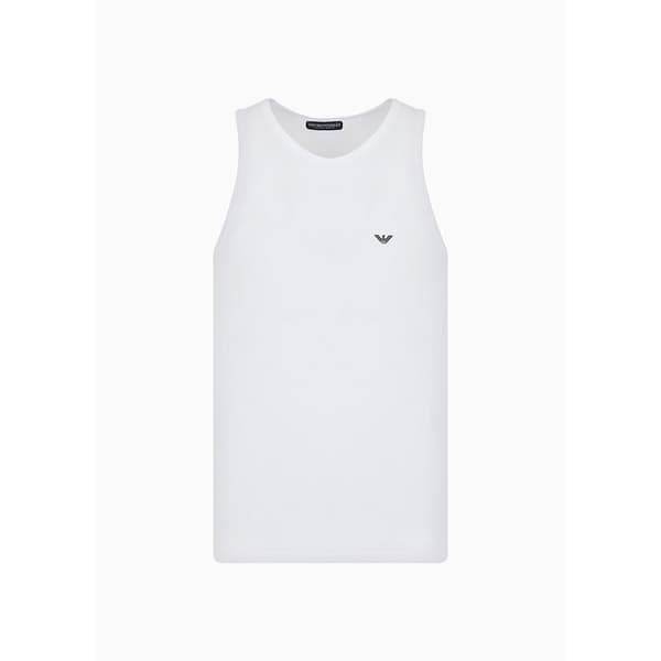 Emporio Armani Ærmeløs T-shirt 110828 Cc729 Hvid M Mand