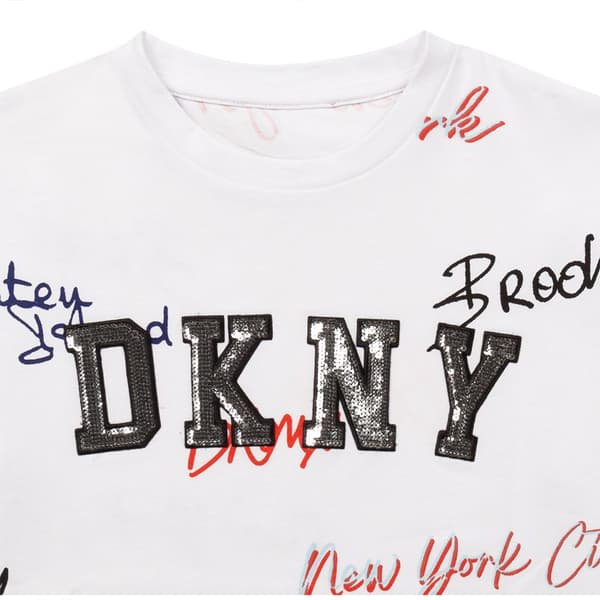 Dkny Lyhythihainen T-paita D35s00 Valkoinen 14 Years