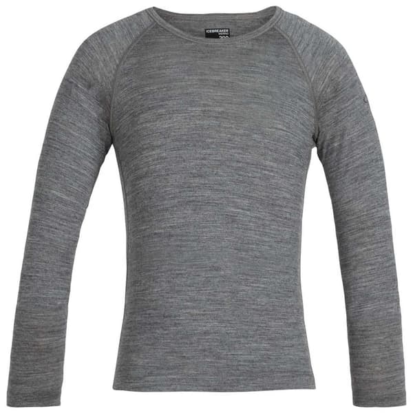 Icebreaker Långärmad T-shirt 200 Oasis Crew Merino Grå 8 Years Pojke